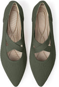 Women's Flats Pointed Toe Knit Washable Mary Jane Ballet Flat