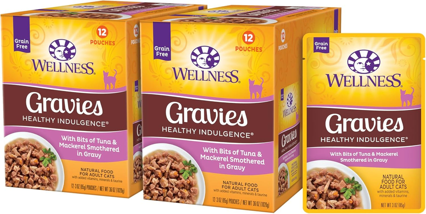 Wellness Healthy Indulgence Gravy Wet Cat Food for Adult Cats
