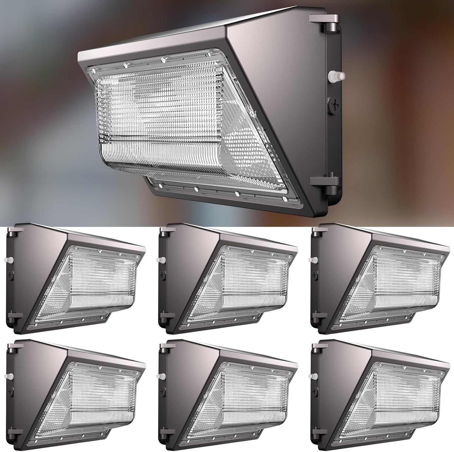 Lightdot 6Pack 250W LED Wall Pack Lights for Outdoor Use