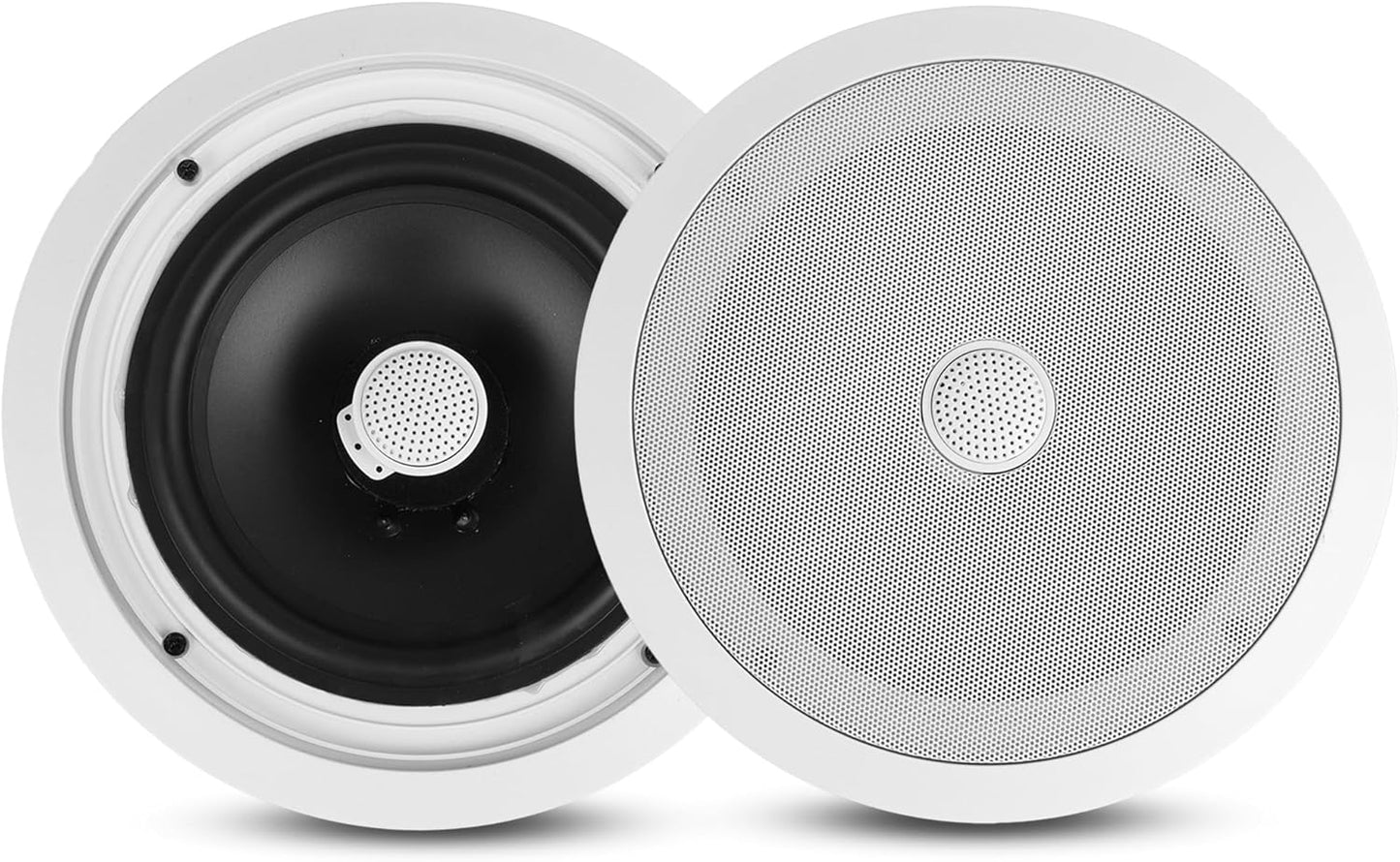 Pyle 8 Ceiling Wall Mount Speakers with Titanium Dome Tweeter