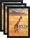 18x24 Poster Frame Black Set of 3 - Gallery Woodgrain Frames