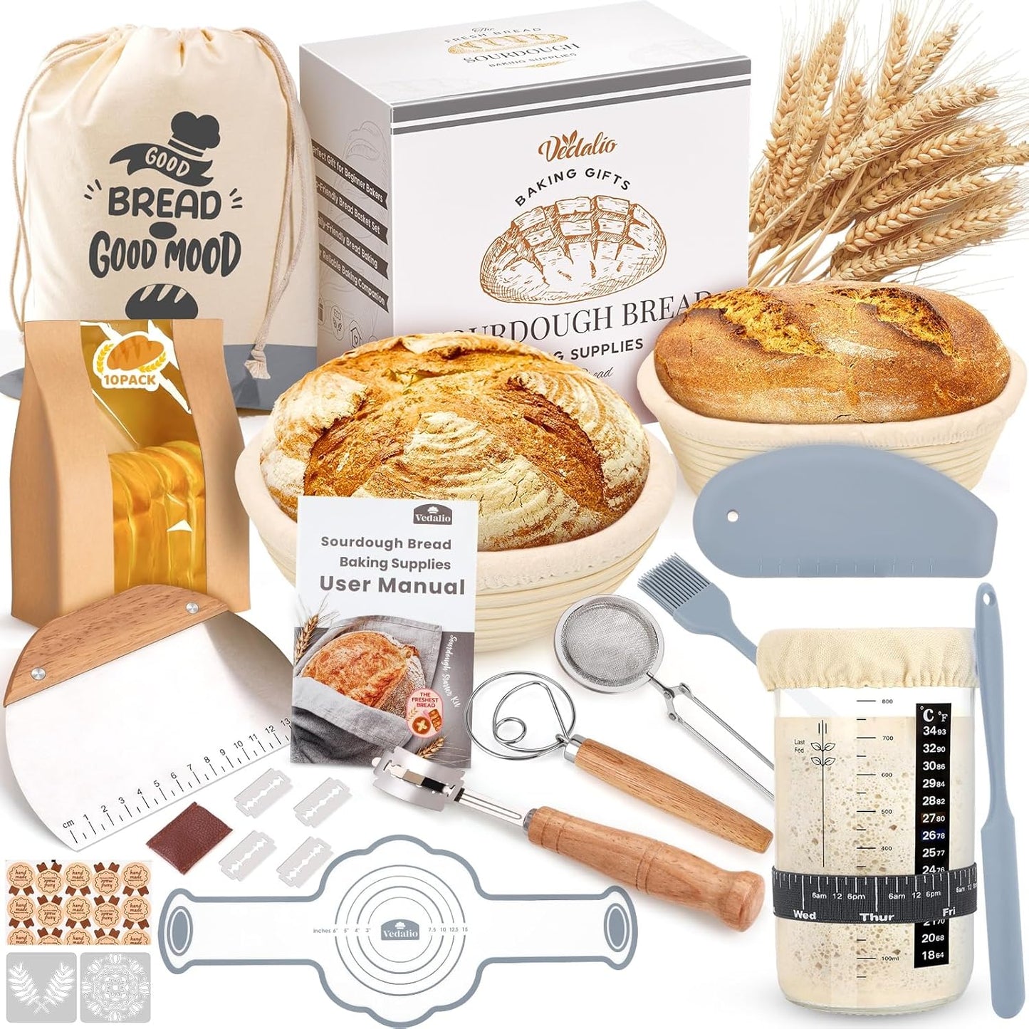 Sourdough Starter Kit for Effortless Bread Baking at Home