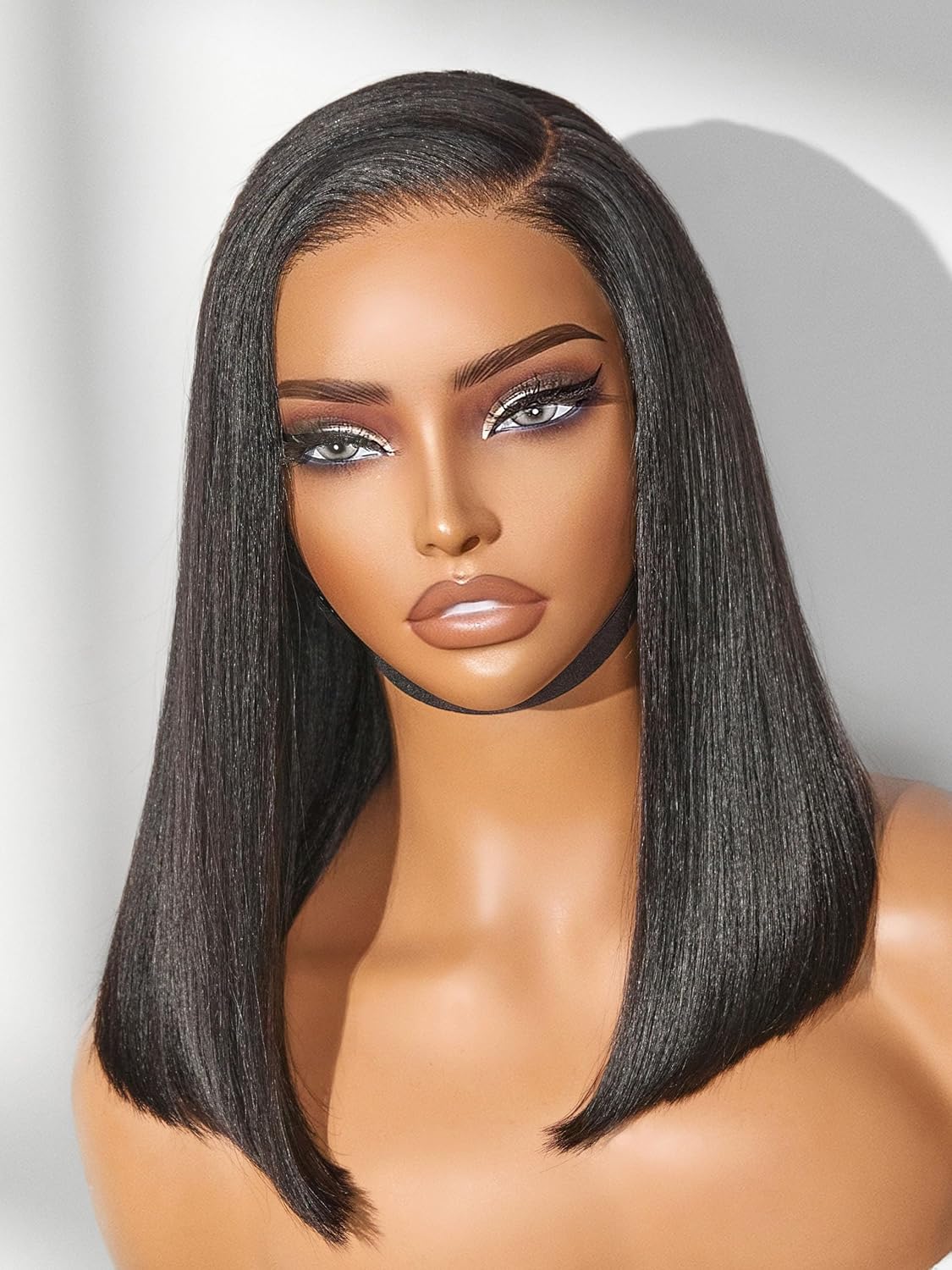 LUVME HAIR Bob Wig 100% Human Hair Glueless Lace Front 14 in