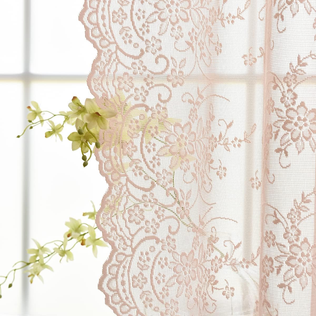 Kotile 96 Country Lace Curtains - Girls Room Dream Decor