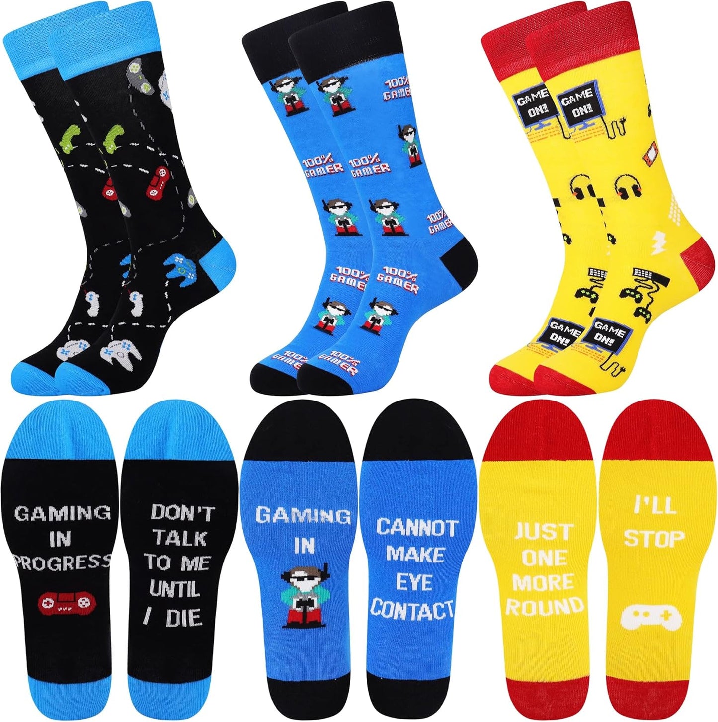 Jeasona Funky Men's Crew Socks - Hilarious Gift Idea!