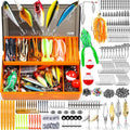 PLUSINNO 404 PCS Fishing Lures Tackle Box Kit for Freshwater Anglers