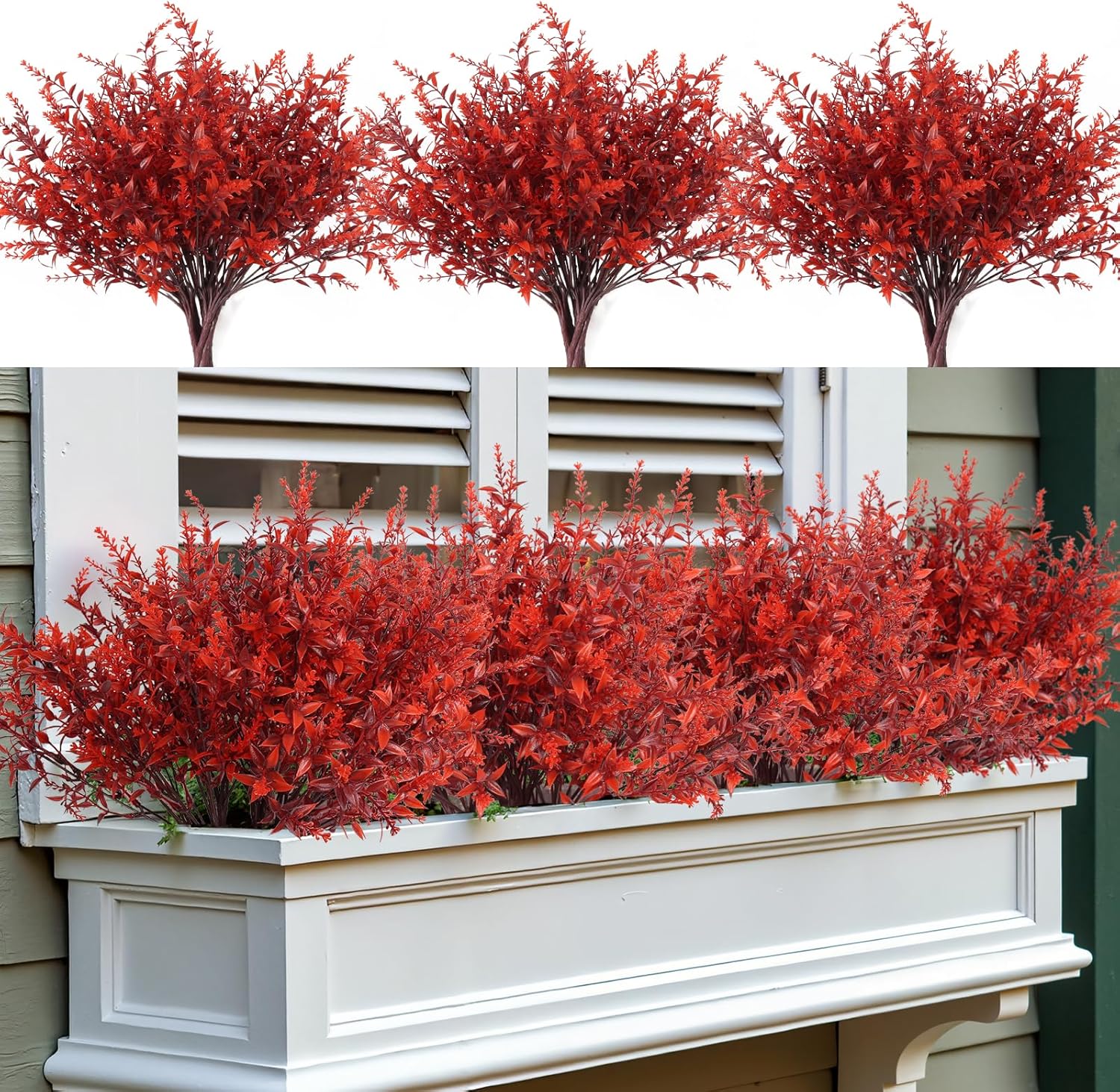 Artificial Fall Lavender Plants for Outdoor Decor and Parties