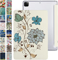 DuraSafe iPad Pro 12.9 Inch 4th Gen Case with Watercolor Flowers