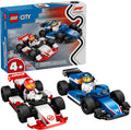 LEGO City F1 Williams & Haas Race Car Building Set - Fun F1 Play