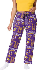 Women's NFL Team Logo Mini Print Lounge Pants - Officially Licensed