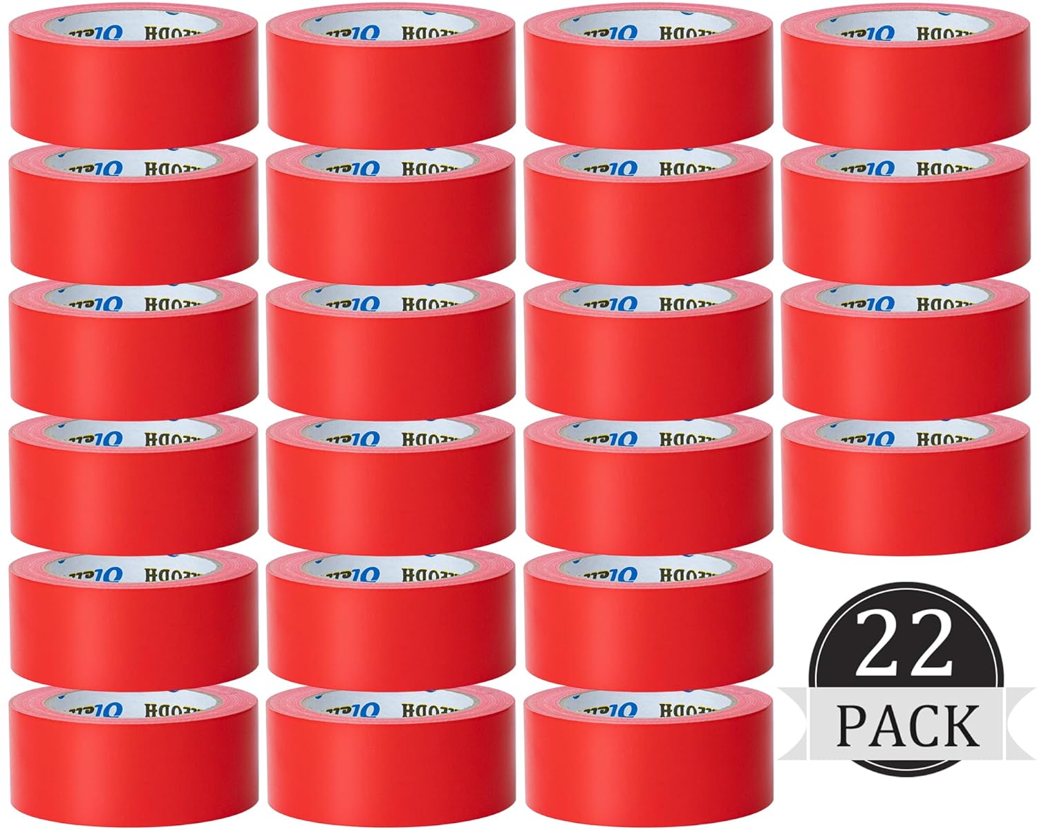 22 Pack Heavy Duty Red Duct Tape for All Your Repair Needs