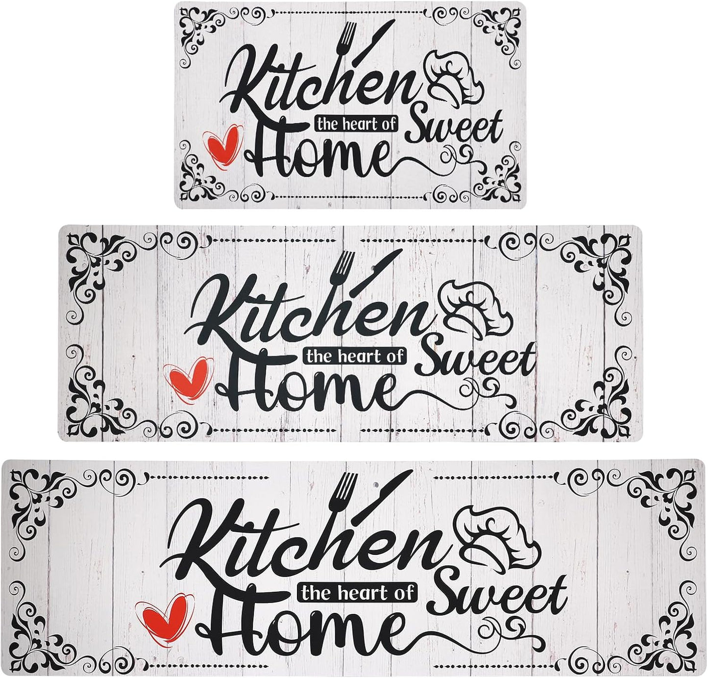 Non Slip Cushioned Kitchen Mats Set for Comfort and Style