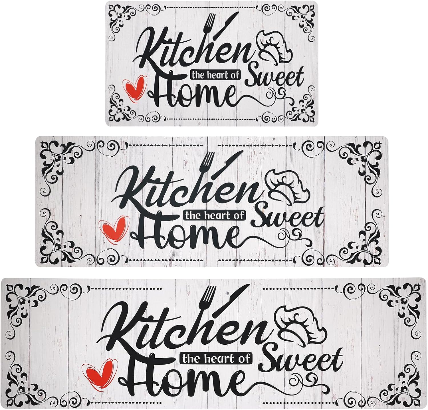 Non Slip Cushioned Kitchen Mats Set for Comfort and Style