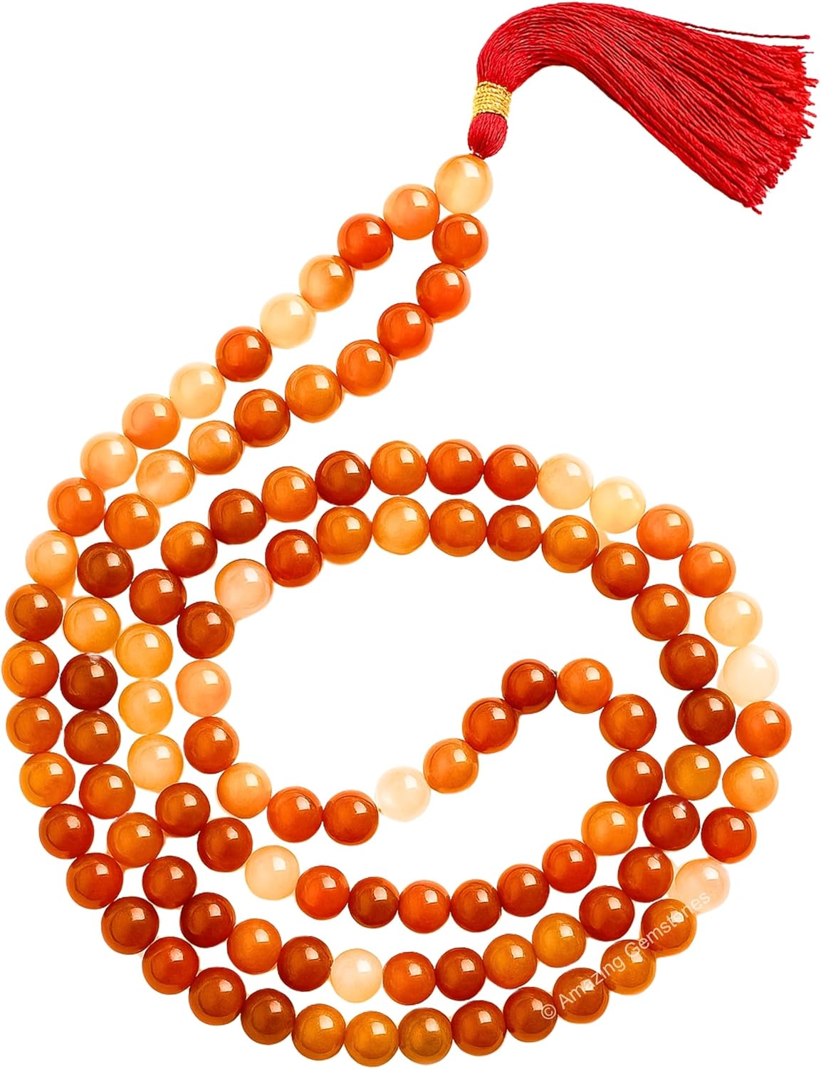 Authentic Gemstone Crystal Mala Beads for Meditation and Mindfulness