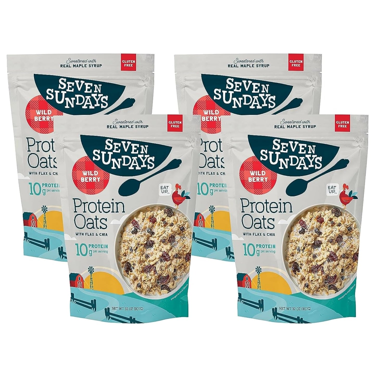 Seven Sundays Protein Oats Wildberry - Gluten Free Goodness