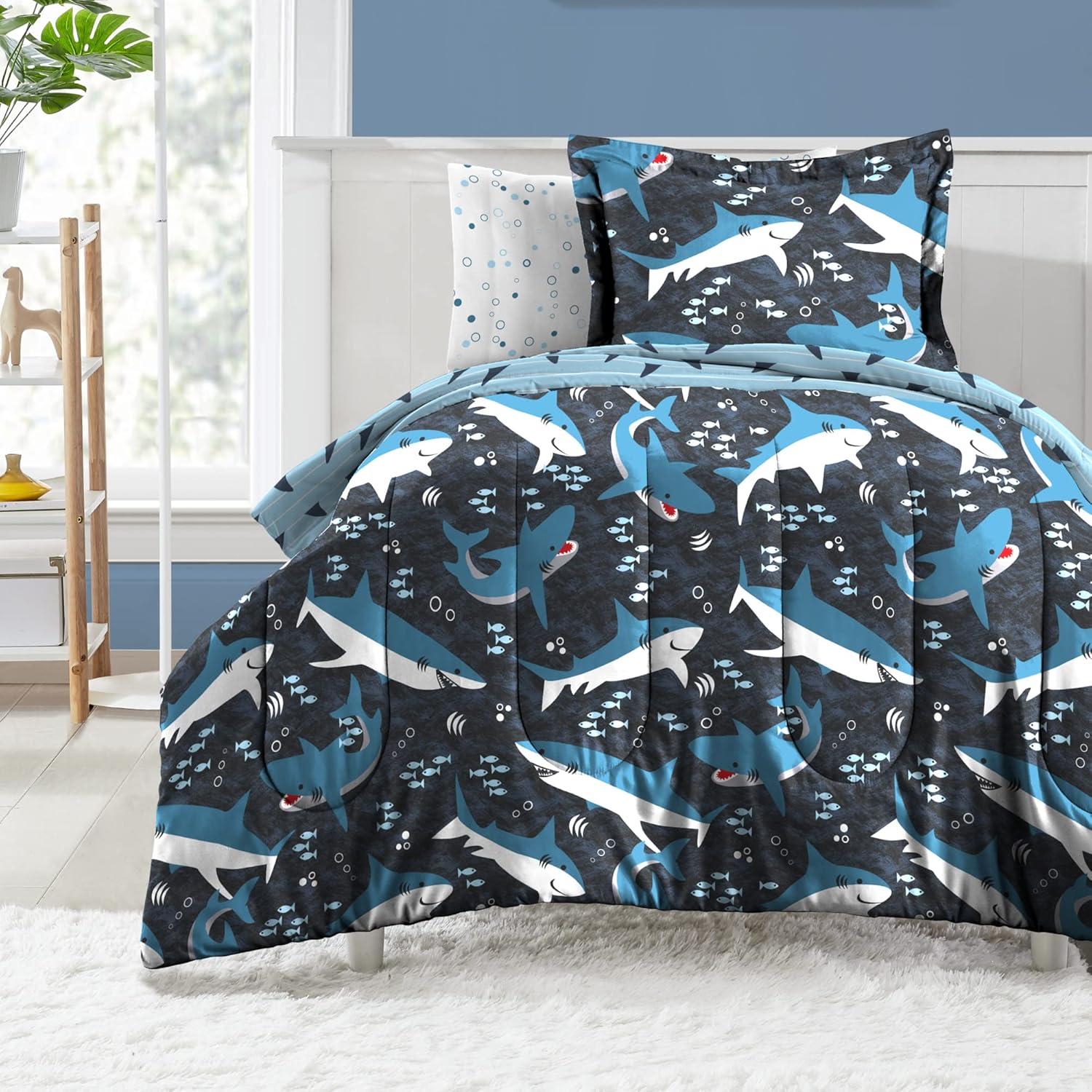 Dream Factory Kids 7-Piece Comforter Bedding Set for Full Beds