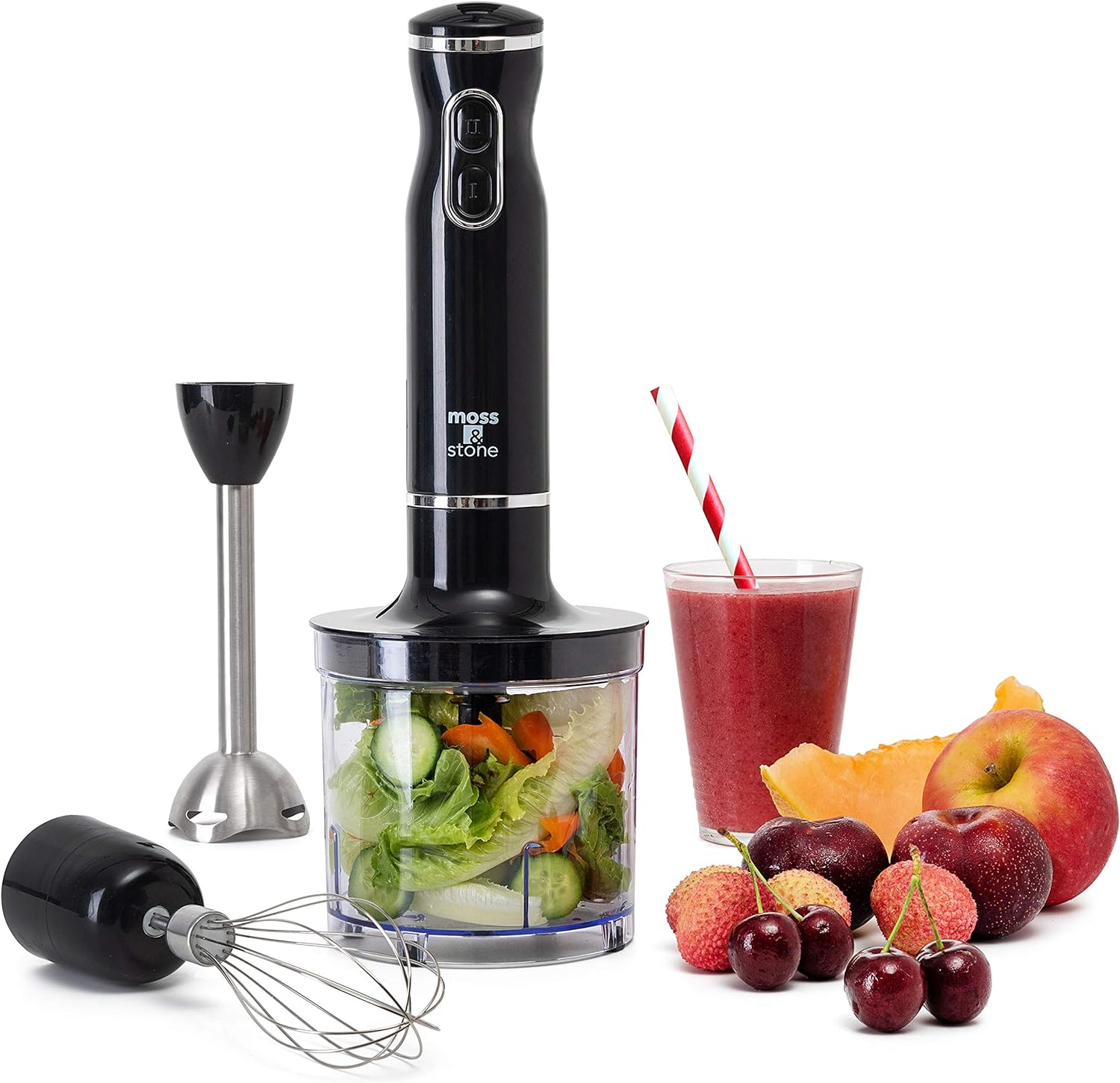 Powerful 300W Hand Blender Set by Moss & Stone