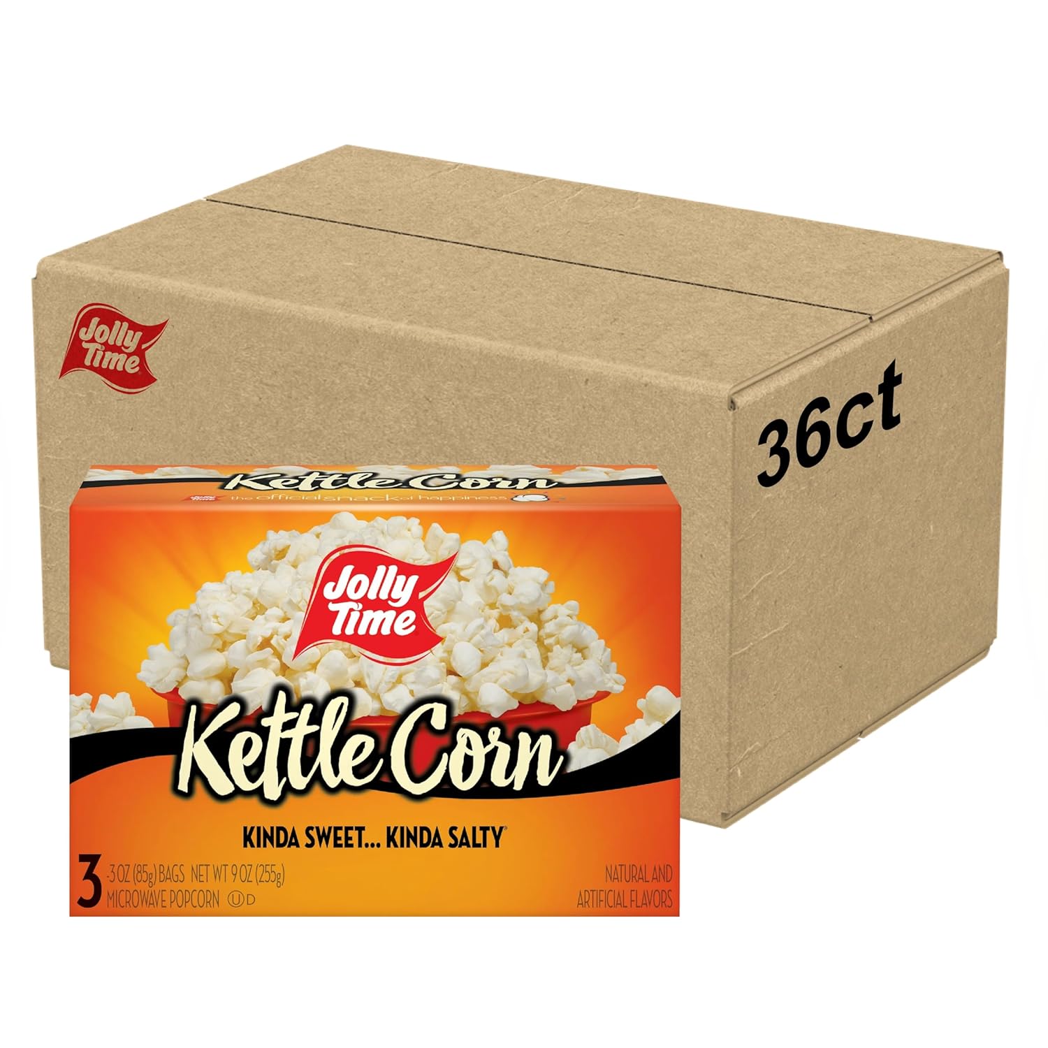 Jolly Time Kettle Corn Sweet & Salty Gourmet Microwave Popcorn