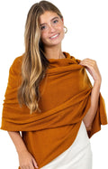 Velanio Cashmere Luxury Knitted Wrap Travel Shawl for Women