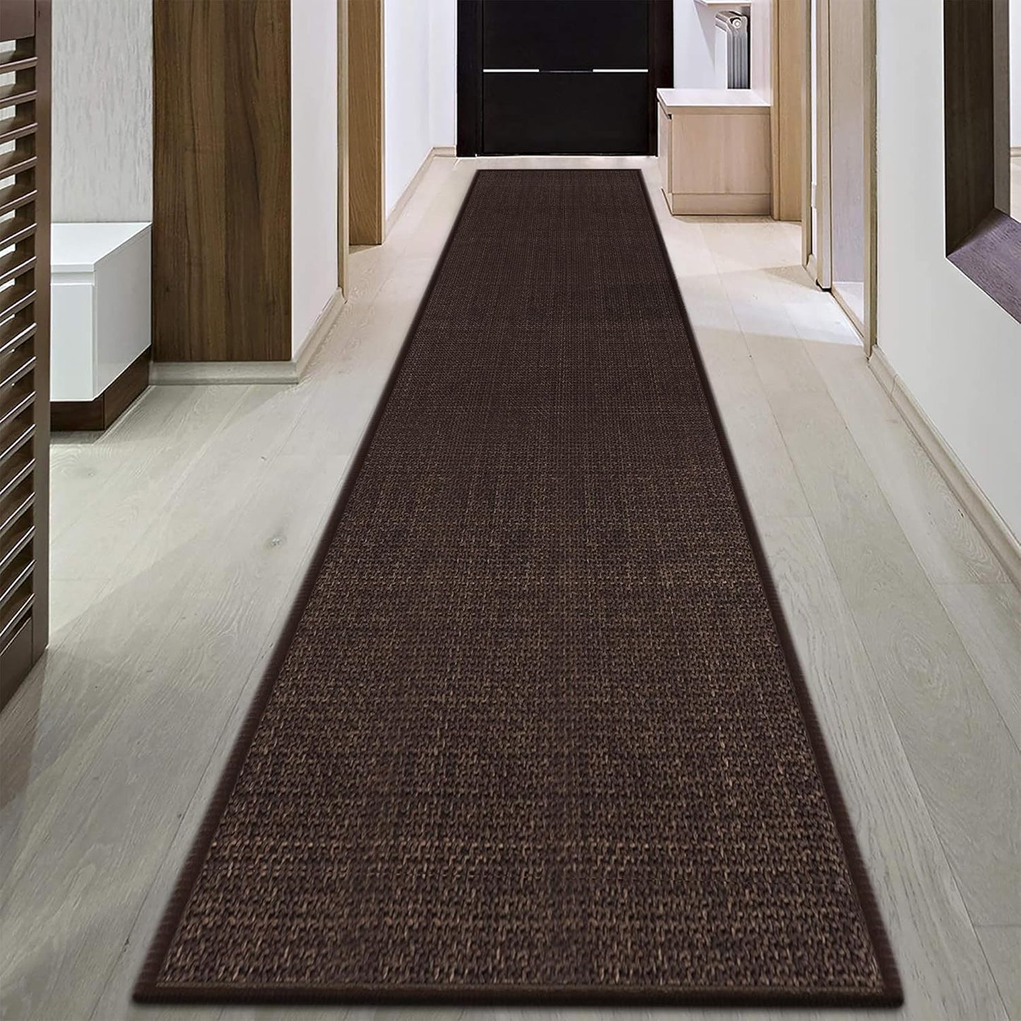 GOYLSER Entry Runner Rugs for Inside House, Non Slip Jute Mat