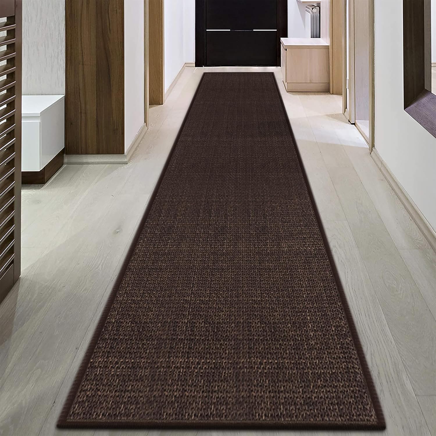 GOYLSER Entry Runner Rugs for Inside House, Non Slip Jute Mat
