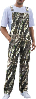 Camo Bibs Overalls for Men Adjustable Straps Work Utility Coveralls is