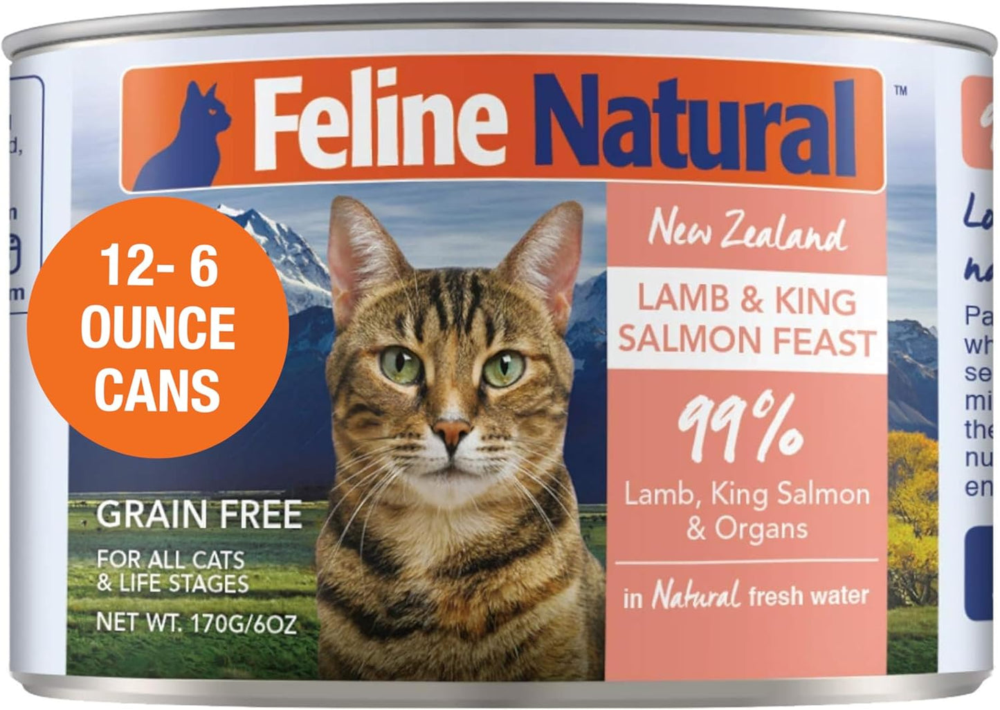 Feline Natural Canned Catfood High-Meat Low-Carb Grain Free