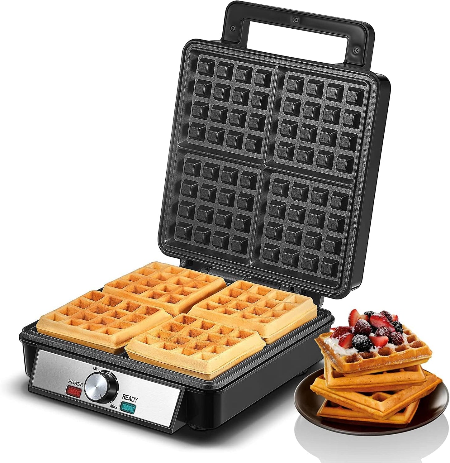 1200W Belgian Waffle Maker for Perfect Family Breakfasts