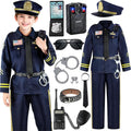 Police Officer Costume for Kids Cop Outfit Set with Accessories