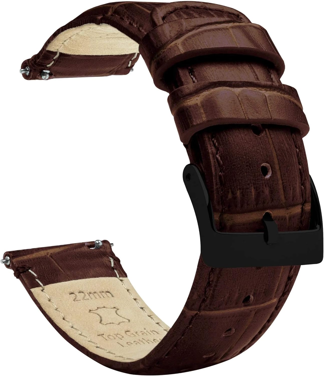 Samsung Galaxy Watch4 Black Alligator Grain Leather Band Review