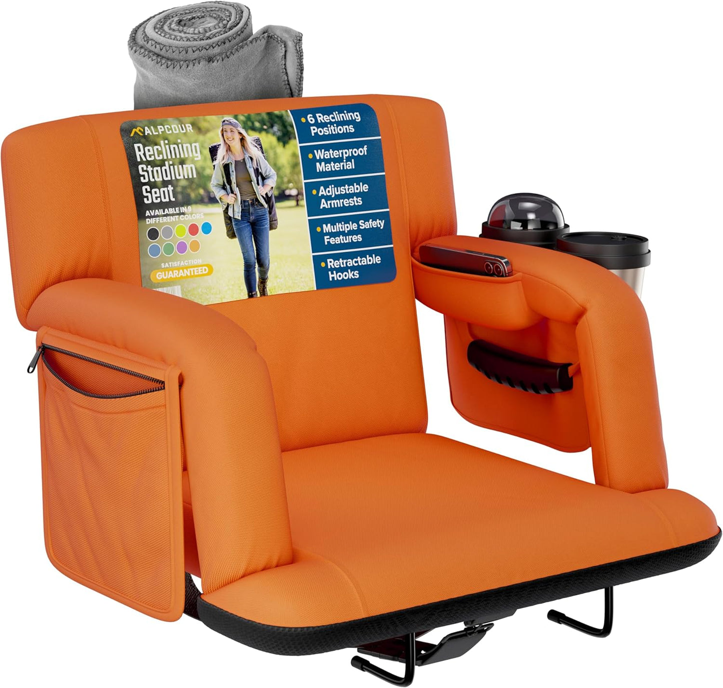 Reclining Stadium Seats with Back Support for Ultimate Comfort