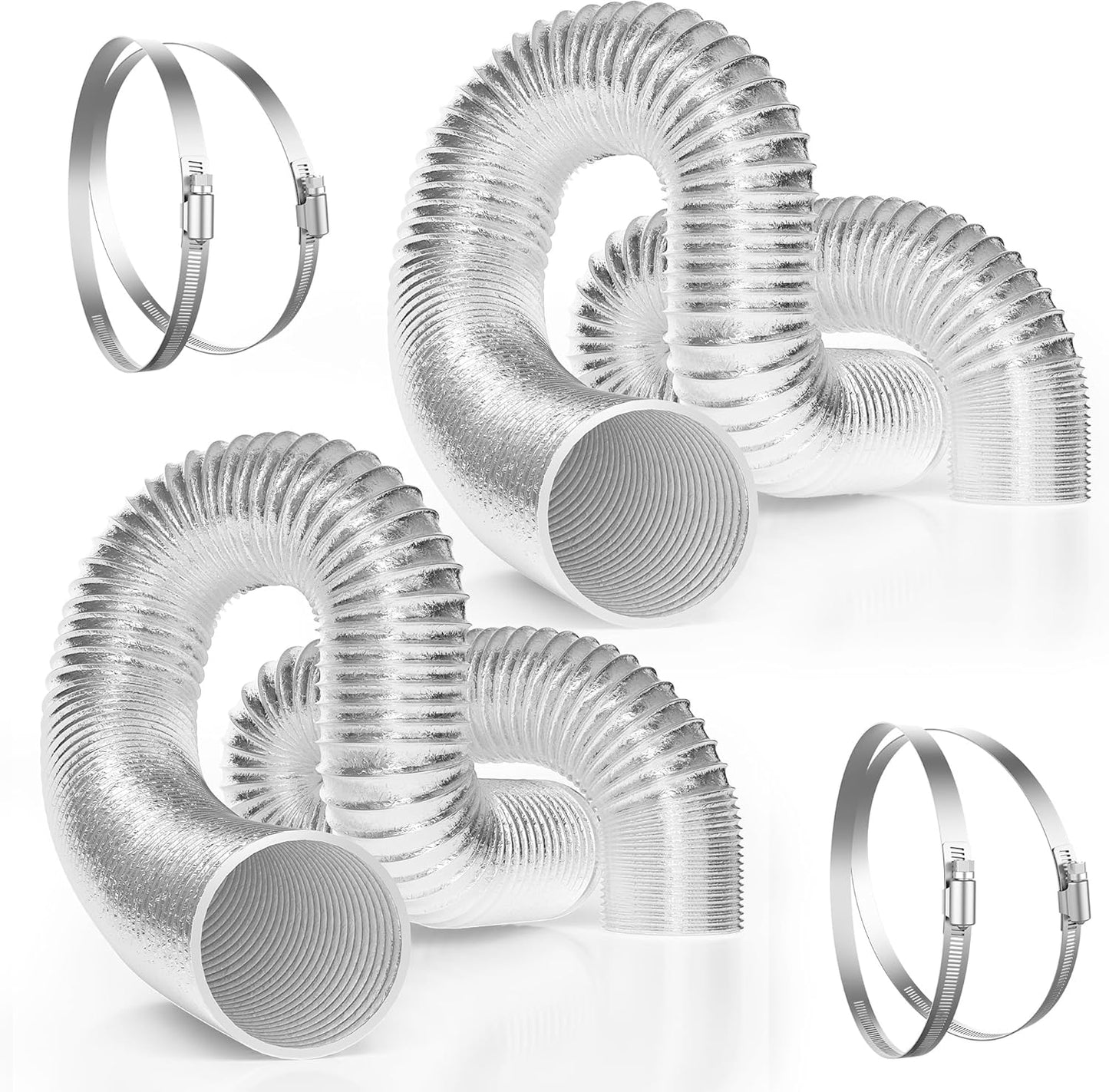 VIVOSUN 2-Pack 4 Inch Flex Air Aluminum Ducting for Ventilation