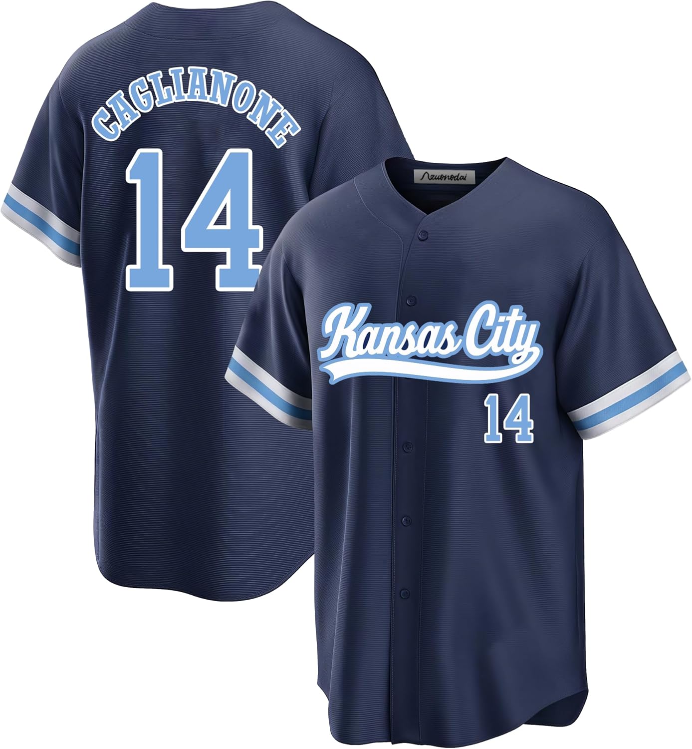 Custom Kansas City Baseball Stitched T-Shirt for Sports Fans