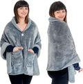 Premium Double Layer Poncho Blanket - Cozy Wearable Shawl