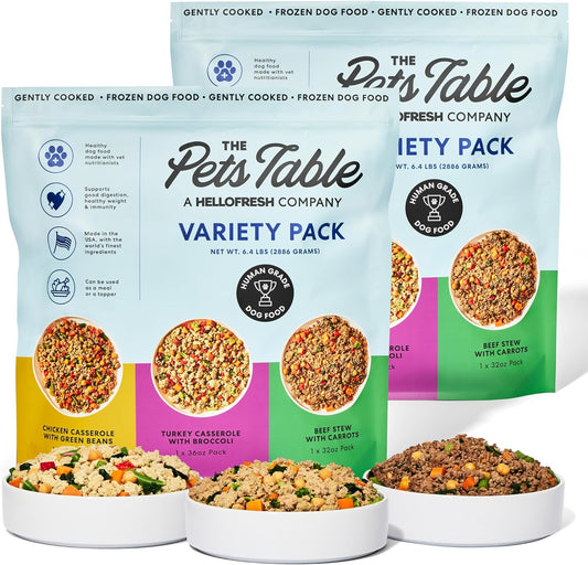 Fresh Dog Food Variety Pack for Healthy Pups - 6 Pouches
