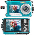 Waterproof Digital Underwater Camera 2.7K 48MP Dual Screens - Compact