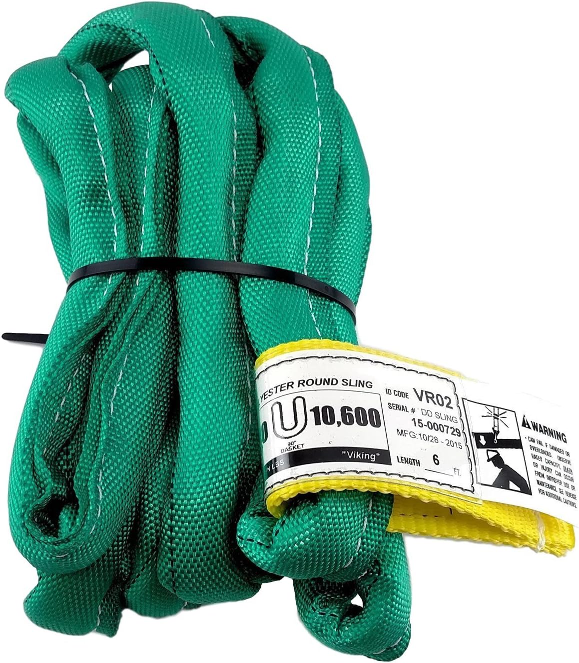 USA Made VR2 X 6ft Green Slings for Heavy Lifting Needs