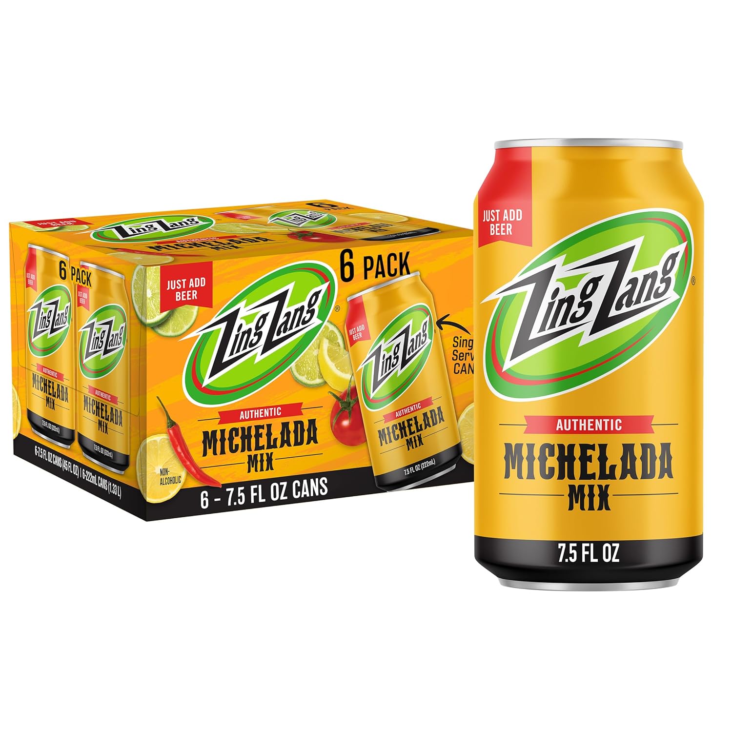 Zing Zang Michelada Mix - Non-Alcoholic Cocktail Mixer 24 Pack