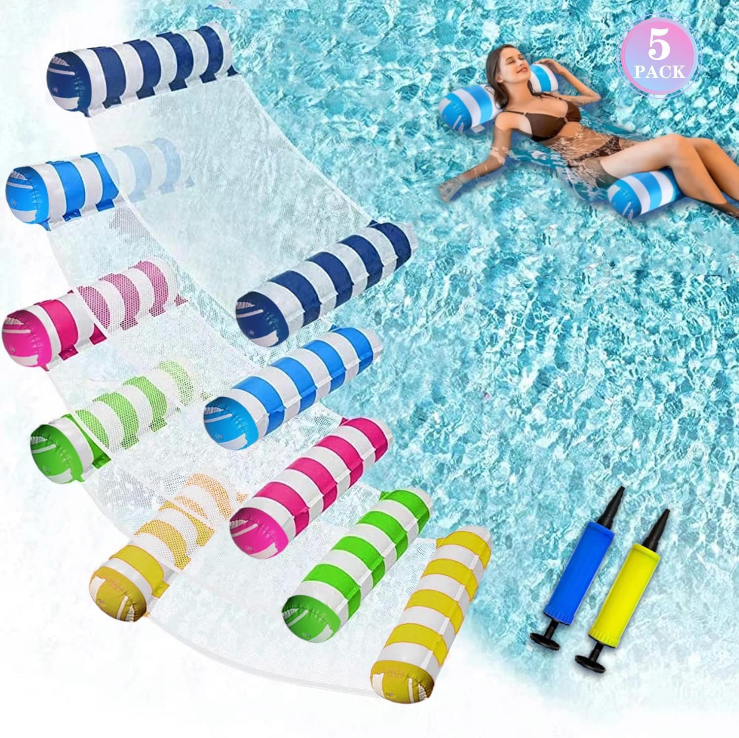JUXIAO 5-Pack XL Multi-Purpose Water Floats