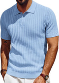 Stylish Mens Knit Polo Shirt for Casual Summer Wear
