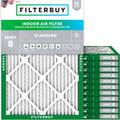 18x21x1 MERV 8 Air Filter 12-Pack - Dust & Allergy Defense