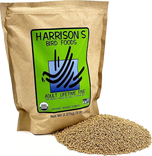 Harrison's Bird Foods Adult Lifetime Fine Organic Bird Food 5lb