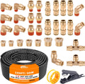 3/8 in Brass DOT Air Fittings with 100 ft 3/8 in DOT Air Line Kit