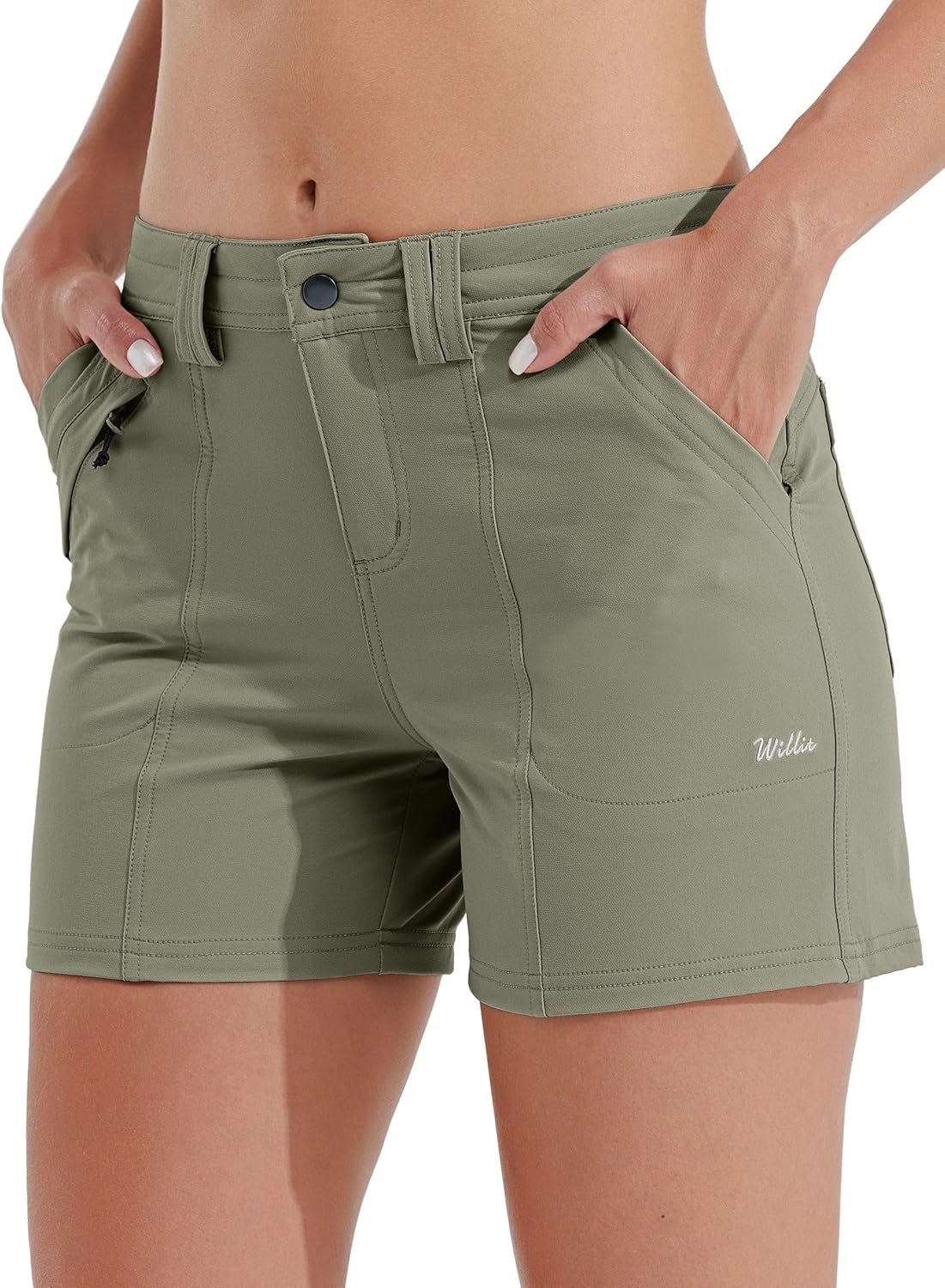 Willit Women's Golf Hiking Shorts Quick Dry Athletic Casual Wear