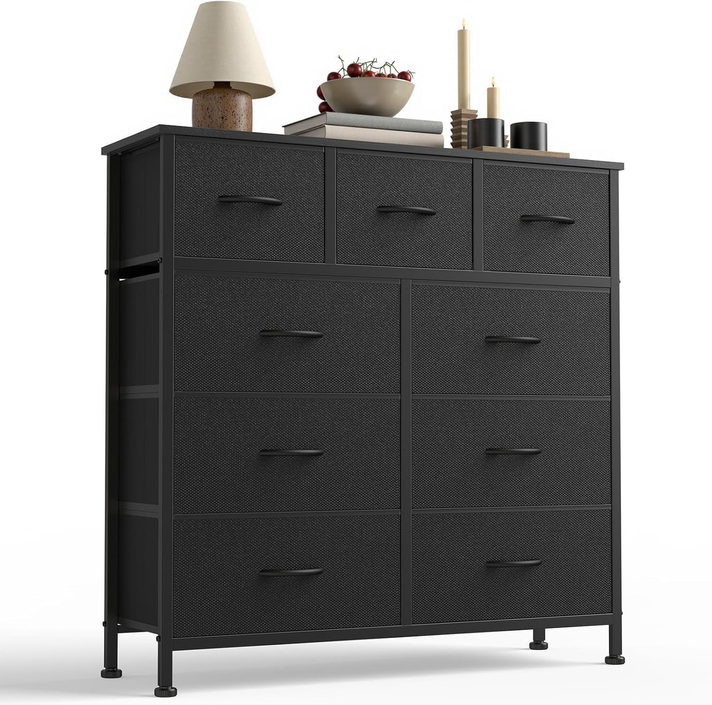 9-Drawer Fabric Dresser Storage Tower for Modern Living Spaces