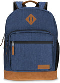 Wrangler Yellowstone Denim Backpack for Travel with Laptop Sleeve