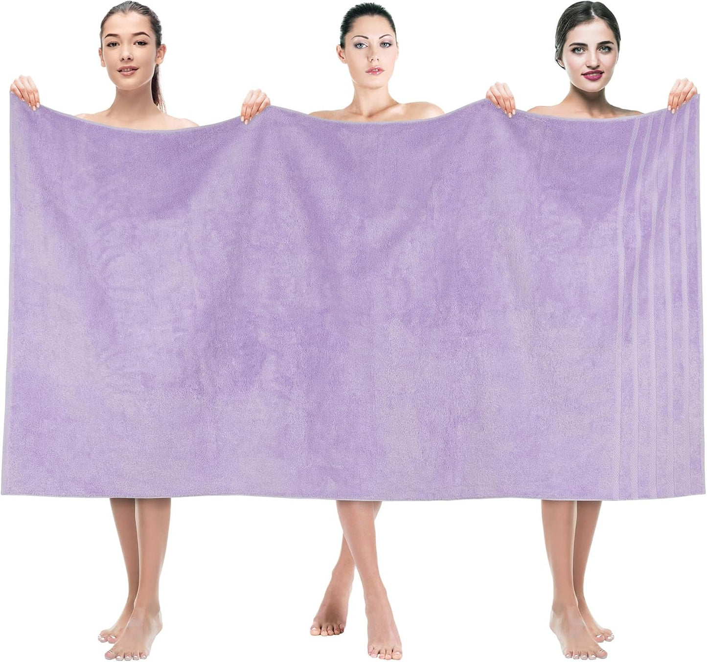 Oversized Luxury Bath Towels 35x70 in 100% Cotton for Comfort