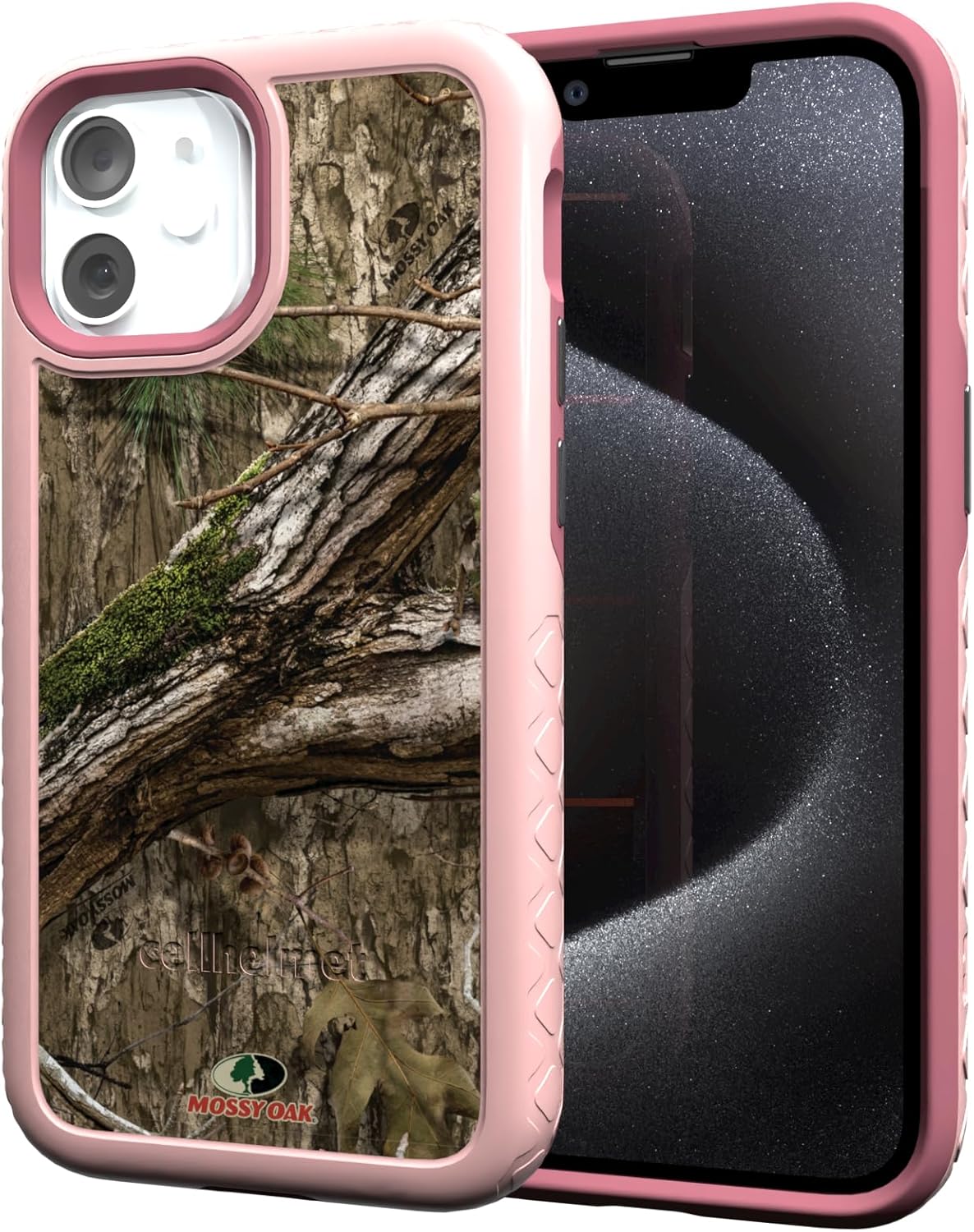 cellhelmet Mossy Oak Dual-Layer Case for iPhone 13 Mini in Pink