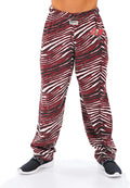 Zubaz Men's Zebra Left Hip Logo Track Pant - Bold Team Style Designed