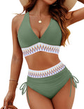 Blooming Jelly High Waisted Bikini Set - Tummy Control (Style PVC7)